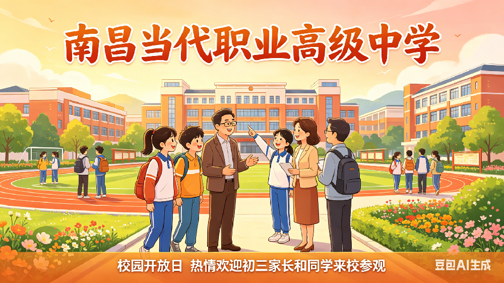 校园开放日 | 南昌当代职业高级中学诚邀各位初三家长、同学来校参观